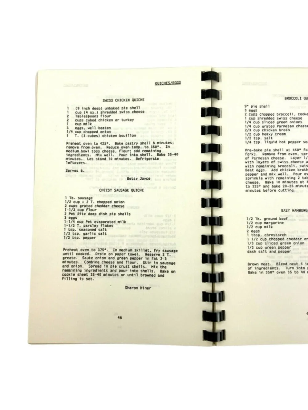 Cimarron Samples Cookbook II Dallas Texas Club Vintage 1984 Recipes Spiral Bound